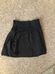 Vorschaubild 3 von Damen A-Linienrock Schwarz Gr. M Baumwolle Stickerei