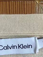 Vorschaubild 4 von Damen Pullover V-Ausschnitt Beige Gr. S Baumwolle Basic