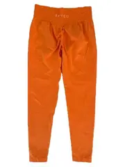 Vorschaubild 2 von Damen Sport Leggings Orange Gr. L Fitness Yoga Hose