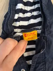 Vorschaubild 2 von Babyjacke Gr. 62 Blau Leichte Jacke Knopf im Ohr Kapuze