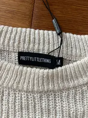 Vorschaubild 2 von Damen Cropped Pullover Beige Gr. M Strickpullover