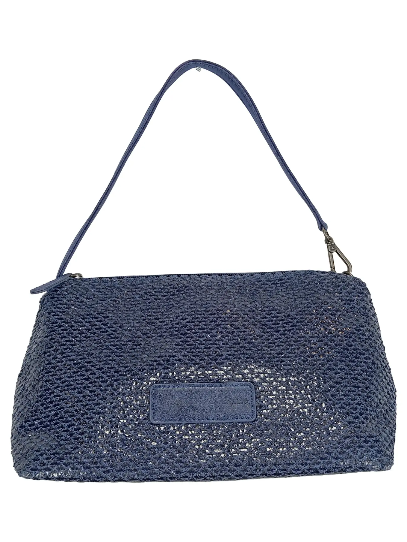 FRITZI AUS PREUSSEN Clutch Damen Blau Stroh Elegant Tasche 24x15cm