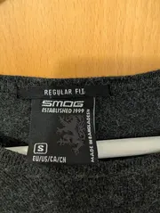 Vorschaubild 4 von Pullover Herren Grau Meliert Baumwolle Basic Gr. S