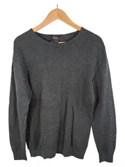 Vorschaubild 1 von Pullover Herren Grau Meliert Baumwolle Basic Gr. S