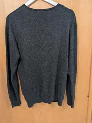 Vorschaubild 2 von Pullover Herren Grau Meliert Baumwolle Basic Gr. S
