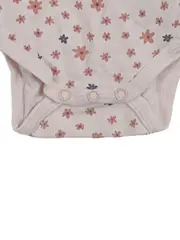 Vorschaubild 3 von Baby Mädchen Body Langarm Gr. 50 Rosa Blumenmuster 100% Baumwolle