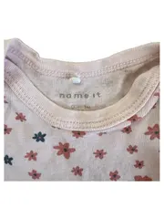 Vorschaubild 4 von Baby Mädchen Body Langarm Gr. 50 Rosa Blumenmuster 100% Baumwolle