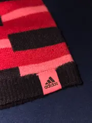 Vorschaubild 4 von Mütze Beanie Kinder gestreift Pink Schwarz Rot Strickmütze