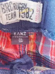 Vorschaubild 2 von Cargohose Kinder Gr. 86 kariert bunt Baumwolle Shorts