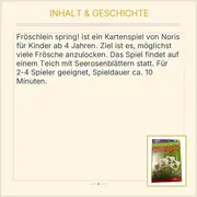 Vorschaubild 4 von Fröschlein spring! Kinderspiel Kartenspiel ab 4 Jahre 2-4 Spieler