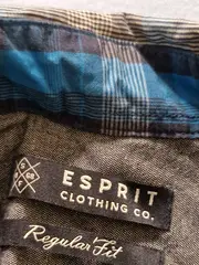 Vorschaubild 5 von Herren Freizeithemd Karohemd Langarm Blau Gr. S Regular Fit