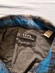 Vorschaubild 4 von Herren Freizeithemd Karohemd Langarm Blau Gr. S Regular Fit