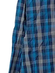 Vorschaubild 3 von Herren Freizeithemd Karohemd Langarm Blau Gr. S Regular Fit