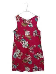Vorschaubild 1 von Damen Sommerkleid Blumenmuster Pink Gr. 38 Ärmellos