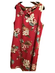 Vorschaubild 2 von Damen Sommerkleid Blumenmuster Pink Gr. 38 Ärmellos