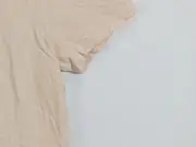 Vorschaubild 5 von Damen T-Shirt Kurzarm Beige Logo Print Freizeit Gr. 34/XS