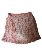 Vorschaubild 3 von Damen Minirock Gr. 38 M Orange Florales Muster Sommerrock