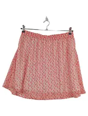 Vorschaubild 1 von Damen Minirock Gr. 38 M Orange Florales Muster Sommerrock