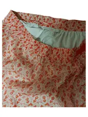 Vorschaubild 2 von Damen Minirock Gr. 38 M Orange Florales Muster Sommerrock