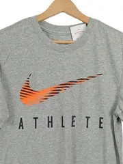 Vorschaubild 4 von Herren Sport Shirt Kurzarm Logo Print Grau Gr. S 46