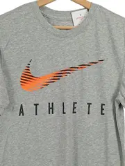Vorschaubild 3 von Herren Sport Shirt Kurzarm Logo Print Grau Gr. S 46