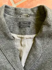 Vorschaubild 4 von Damen Blazer Gr. 36 Grau Meliert Baumwolle Italien