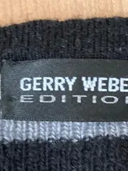 Vorschaubild 4 von Edition Damen Strickjacke Gr. 38 Schwarz Grau Weiß Reißverschluss