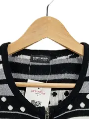 Vorschaubild 2 von Edition Damen Strickjacke Gr. 38 Schwarz Grau Weiß Reißverschluss