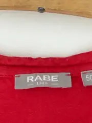 Vorschaubild 6 von Damen Bluse Shirt Gr. 50 Rot Strukturmuster 3/4-Arm Viskose