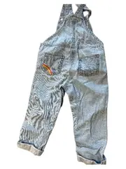Vorschaubild 2 von Jeans Latzhose Kinder Gr. 104 Blau Regenbogen Stickerei