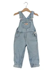 Vorschaubild 1 von Jeans Latzhose Kinder Gr. 104 Blau Regenbogen Stickerei