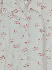 Vorschaubild 2 von JNR Mädchen Bluse Kurzarm Blumenmuster Weiß Rosa Gr. 140
