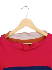 Vorschaubild 2 von Damen Kapuzenpullover Kleid Gr. 42/XL Rot Blau Orange Baumwolle