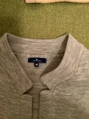 Vorschaubild 4 von Damen Strickjacke Cardigan Grau Meliert Gr. 40 M Langarm