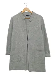 Vorschaubild 1 von Damen Strickjacke Cardigan Grau Meliert Gr. 40 M Langarm