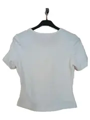 Vorschaubild 2 von Taifun Collection Damen T-Shirt Gr. 36 Weiß Herz Applikation Pailletten