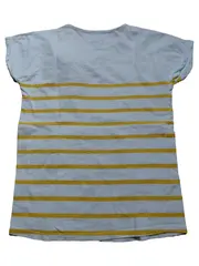 Vorschaubild 2 von Mädchen T-Shirt Gr. 156/158 gestreift gelb weiß Applikation