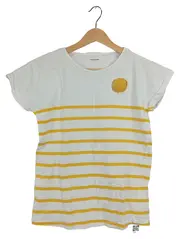 Vorschaubild 1 von Mädchen T-Shirt Gr. 156/158 gestreift gelb weiß Applikation