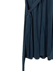 Vorschaubild 4 von Hemdblusenkleid Maxikleid Business Viskose Petrol Gr. 38 M
