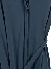 Vorschaubild 3 von Hemdblusenkleid Maxikleid Business Viskose Petrol Gr. 38 M