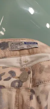 Vorschaubild 4 von Comfort-S Jeans Straight Leg Damen Animal Print Beige Gr. 38