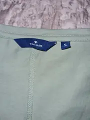 Vorschaubild 2 von Damen Langarmshirt Gr. 36/S Grün Casual Uni