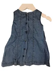 Vorschaubild 2 von Jeanskleid Mädchen Gr. 86 Blau Denim Rüschen