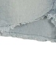 Vorschaubild 4 von Jeans Shorts Mädchen Gr. 164 blau weiß gestreift Fransen