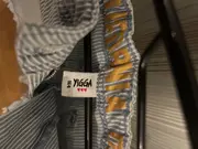 Vorschaubild 6 von Jeans Shorts Mädchen Gr. 164 blau weiß gestreift Fransen