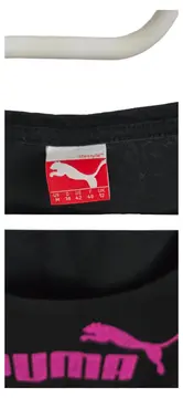 Vorschaubild 2 von Damen T-Shirt Schwarz Gr. 38 M Sportlich Logo-Print Kurzarm