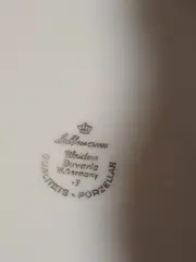 Vorschaubild 4 von Unterteller 20cm Porzellan Klassisch Weiß Blumenmuster