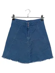 Vorschaubild 2 von Mädchen Jeansrock Gr. 146 Blau Streetwear Vintage Casual