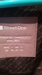 Vorschaubild 5 von Damen Blazer Gr. 42 Grau Business Grafisch