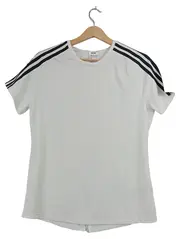 Vorschaubild 1 von Damen Sport Funktionsshirt 3-Streifen Weiß Gr. M
